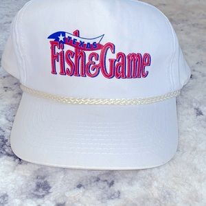 Vintage retro men’s Texas fish and game cobra hat one size fits all in GUC!!